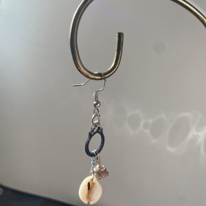 Cuff and Cowrie single earring