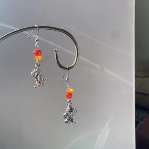 Neon Devil earrings