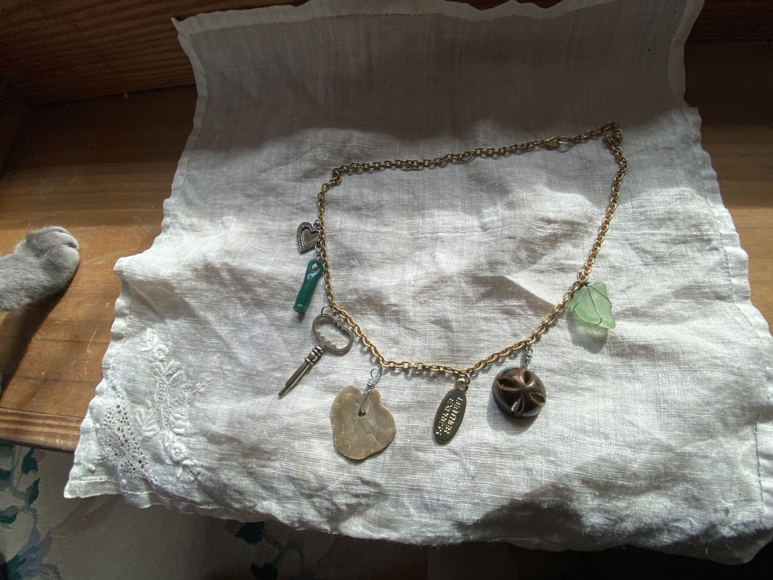 River Mermaids charm necklace