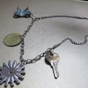 Scrap Metal charm necklace