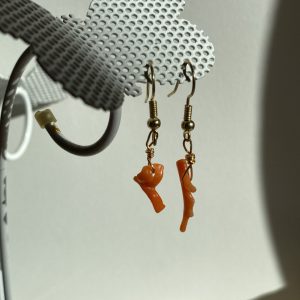 Coral earrings