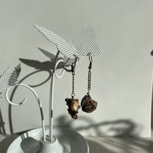 Steel Slag Drop earrings