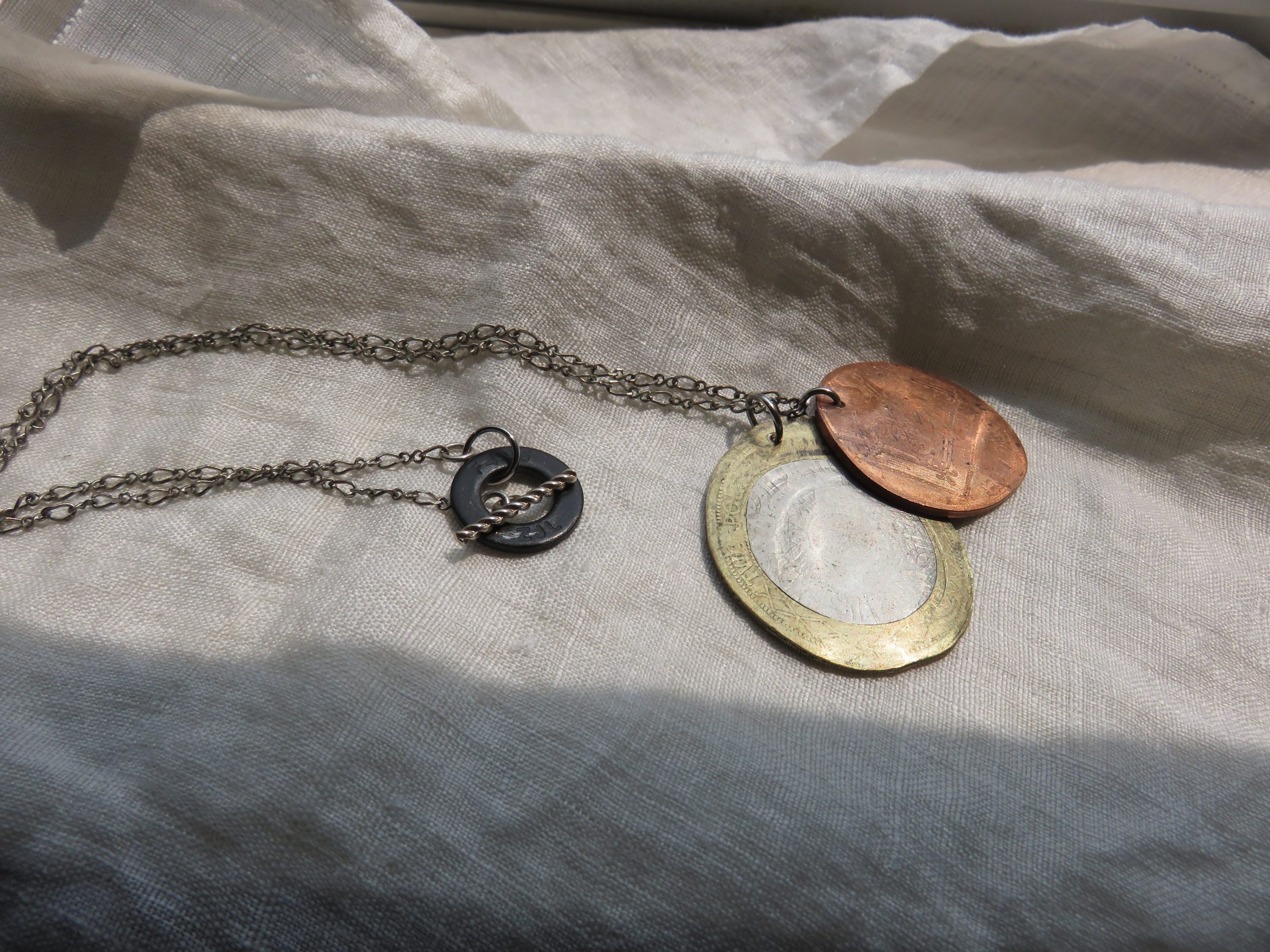 Train Coins necklace